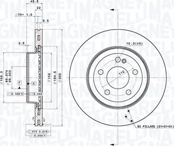 Magneti Marelli 360406181504 - Kočioni disk www.molydon.hr