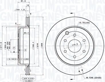 Magneti Marelli 360406201101 - Kočioni disk www.molydon.hr