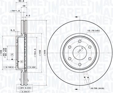 Magneti Marelli 360406201701 - Kočioni disk www.molydon.hr