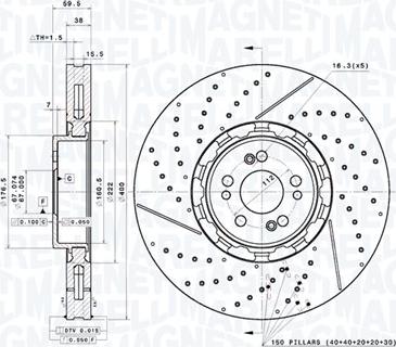 Magneti Marelli 360406202004 - Kočioni disk www.molydon.hr