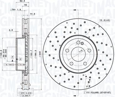 Magneti Marelli 360406211904 - Kočioni disk www.molydon.hr