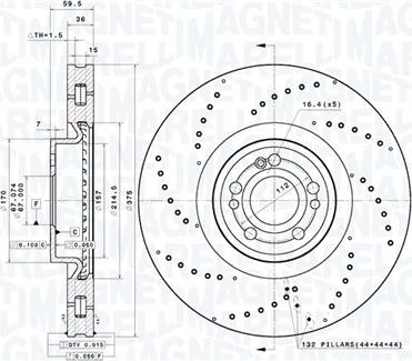 Magneti Marelli 360406212901 - Kočioni disk www.molydon.hr