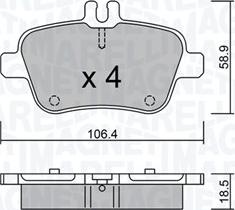 Magneti Marelli 363916060843 - Komplet Pločica, disk-kočnica www.molydon.hr