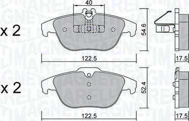 Magneti Marelli 363916061365 - Komplet Pločica, disk-kočnica www.molydon.hr