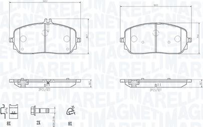 Magneti Marelli 363700450152 - Komplet Pločica, disk-kočnica www.molydon.hr