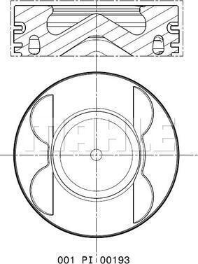 MAHLE 001 PI 00193 000 - Klip www.molydon.hr