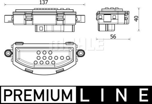 MAHLE ABR 158 000P - Regulator, ventilator kabine/unutrasnjeg prostora www.molydon.hr
