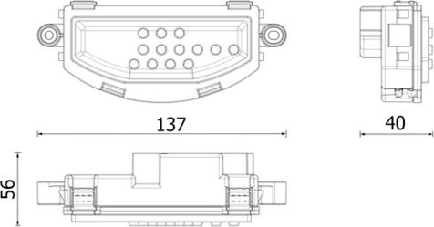 MAHLE ABR 166 000P - Regulator, ventilator kabine/unutrasnjeg prostora www.molydon.hr