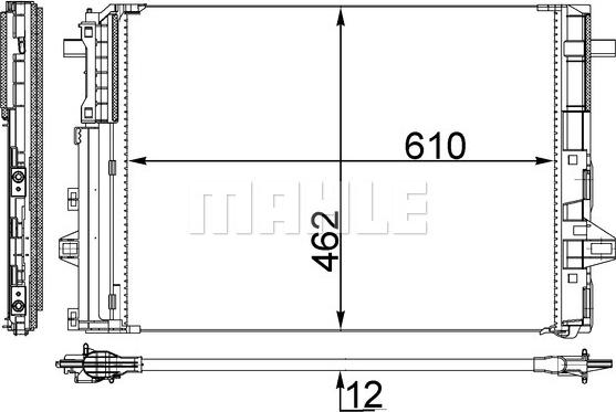 MAHLE AC 446 000S - Kondenzator, klima-Uređaj www.molydon.hr