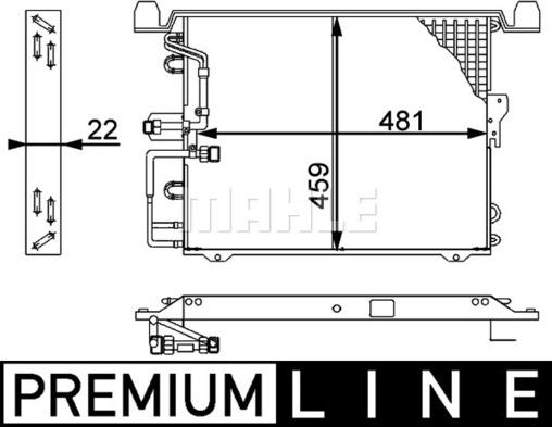 MAHLE AC 657 000P - Kondenzator, klima-Uređaj www.molydon.hr