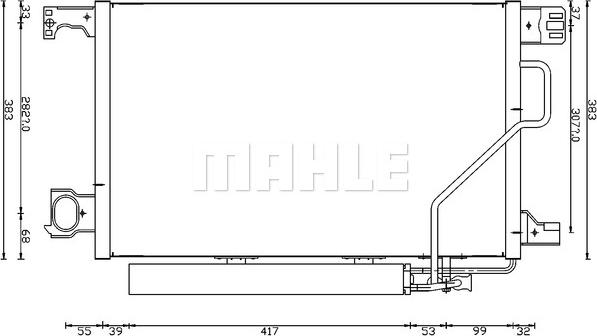 MAHLE AC 662 000S - Kondenzator, klima-Uređaj www.molydon.hr