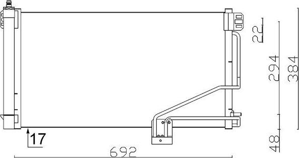 MAHLE AC 347 001S - Kondenzator, klima-Uređaj www.molydon.hr