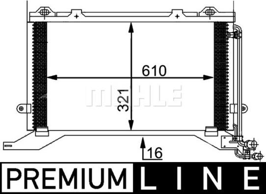 MAHLE AC 248 000P - Kondenzator, klima-Uređaj www.molydon.hr