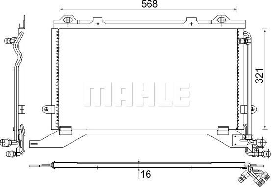MAHLE AC 248 000S - Kondenzator, klima-Uređaj www.molydon.hr