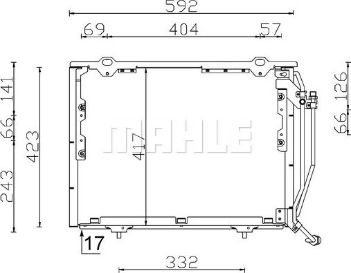 MAHLE AC 243 000S - Kondenzator, klima-Uređaj www.molydon.hr