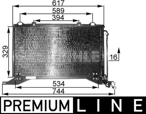 MAHLE AC 208 000P - Kondenzator, klima-Uređaj www.molydon.hr