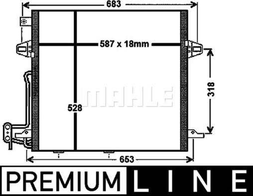 MAHLE AC 756 000P - Kondenzator, klima-Uređaj www.molydon.hr