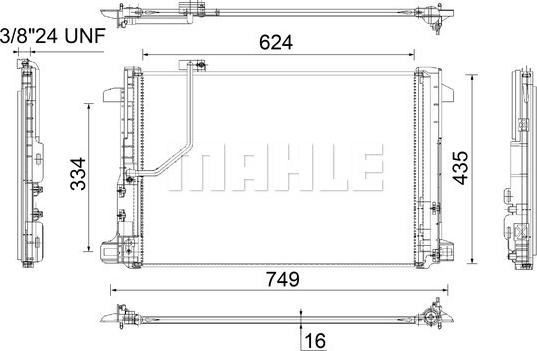 MAHLE AC 786 000P - Kondenzator, klima-Uređaj www.molydon.hr