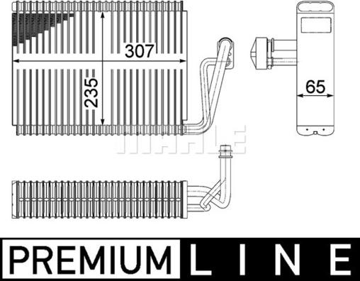 MAHLE AE 53 000P - Isparivač, klima-Uređaj www.molydon.hr
