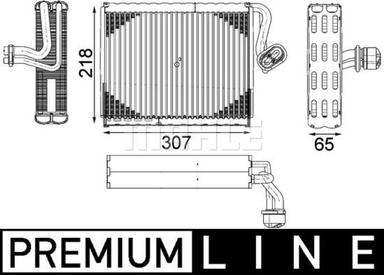 MAHLE AE 122 000P - Isparivač, klima-Uređaj www.molydon.hr