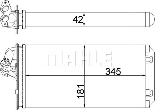 MAHLE AH 64 000S - Izmjenjivač topline, grijanje unutrasnjeg prostora www.molydon.hr