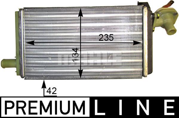 MAHLE AH 89 000P - Izmjenjivač topline, grijanje unutrasnjeg prostora www.molydon.hr