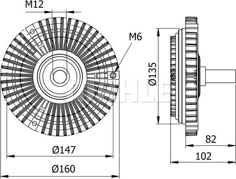 MAHLE CFC 29 000S - kvačilo, ventilator hladnjaka www.molydon.hr