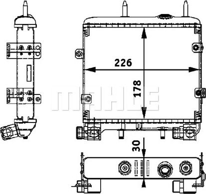 MAHLE CLC 22 000P - Uljni hladnjak, ulje za motor www.molydon.hr