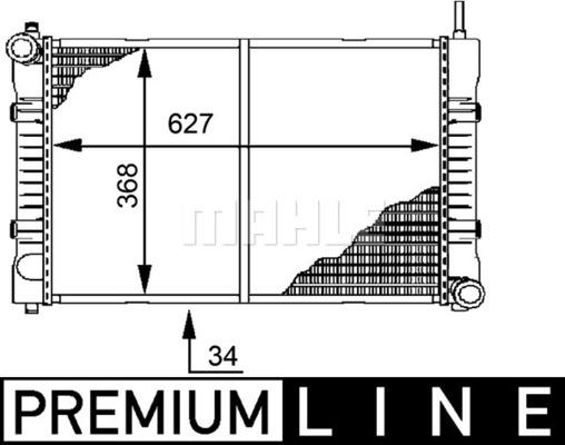 MAHLE CR 676 000P - Hladnjak, hladjenje motora www.molydon.hr