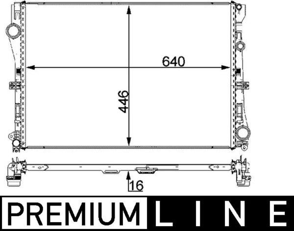 MAHLE CR 2100 000P - Hladnjak, hladjenje motora www.molydon.hr