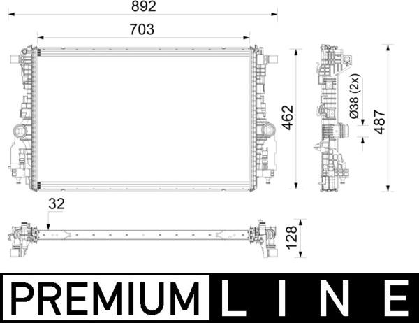 MAHLE CR 2775 000P - Hladnjak, hladjenje motora www.molydon.hr