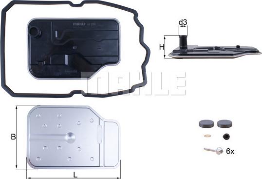 MAHLE HX 230 KIT - Hidraulicni filter, automatski mjenjač www.molydon.hr
