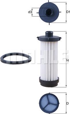 MAHLE HX 232D - Hidraulicni filter, automatski mjenjač www.molydon.hr
