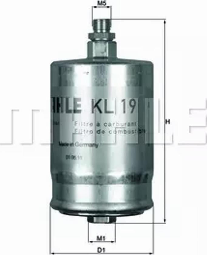 MAHLE KL 19 - Filter za gorivo www.molydon.hr