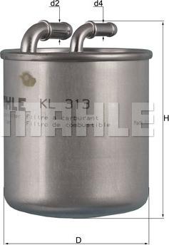 MAHLE KL 313 - Filter za gorivo www.molydon.hr