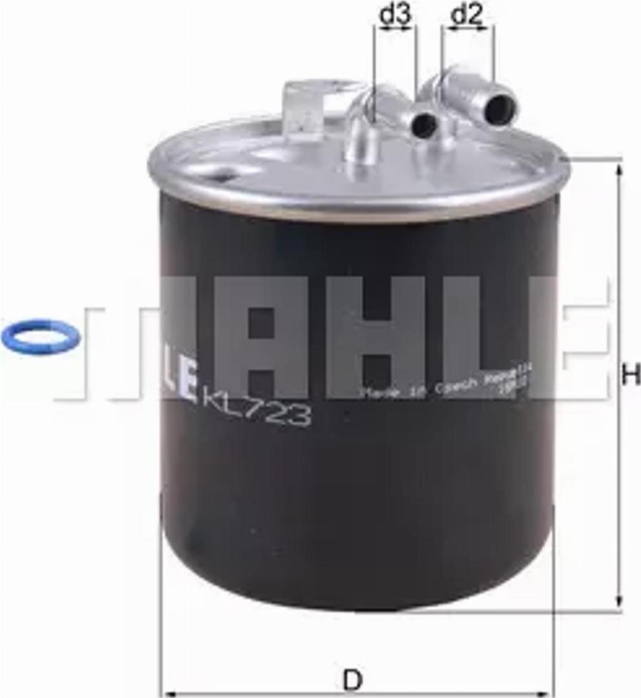 MAHLE KL 723D - Filter za gorivo www.molydon.hr