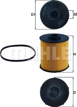 MAHLE KX 70D - Filter za gorivo www.molydon.hr