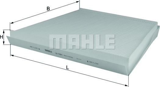 MAHLE LA 156/1 - Filter kabine www.molydon.hr