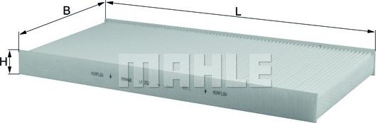 MAHLE LA 252 - Filter kabine www.molydon.hr