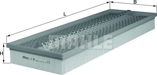 MAHLE LX 97 - Filter za zrak www.molydon.hr