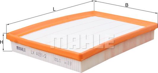 MAHLE LX 4031/2 - Filter za zrak www.molydon.hr