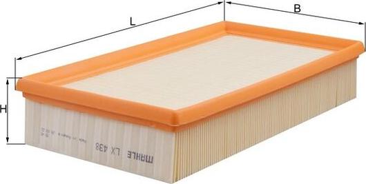 MAHLE LX 438 - Filter za zrak www.molydon.hr