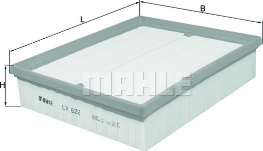 MAHLE LX 622 - Filter za zrak www.molydon.hr