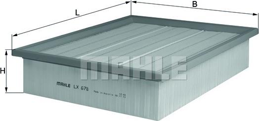 MAHLE LX 678 - Filter za zrak www.molydon.hr