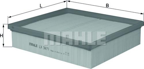 MAHLE LX 3471 - Filter za zrak www.molydon.hr