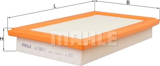 MAHLE LX 3811 - Filter za zrak www.molydon.hr