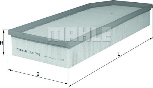MAHLE LX 752 - Filter za zrak www.molydon.hr