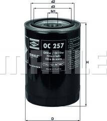 MAHLE OC 257 - Filter za ulje www.molydon.hr