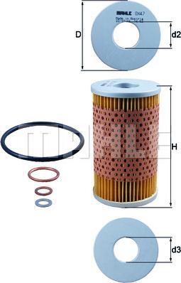 MAHLE OX 47D - Filter za ulje www.molydon.hr