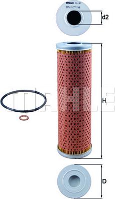 MAHLE OX 147D - Filter za ulje www.molydon.hr